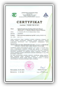 Certyfikat BZ-1   1528-16-3101